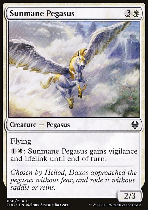 Theros Beyond Death: Sunmane Pegasus