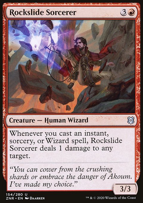 Zendikar Rising: Rockslide Sorcerer