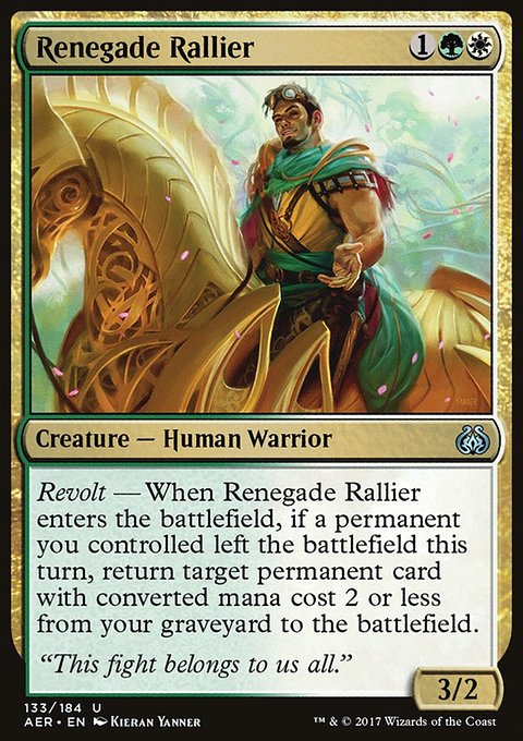 Aether Revolt: Renegade Rallier