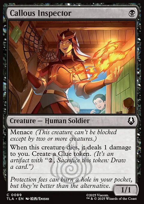 Avatar: The Last Airbender: Callous Inspector