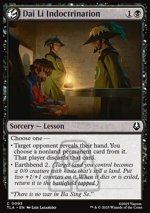 Avatar: The Last Airbender: Dai Li Indoctrination