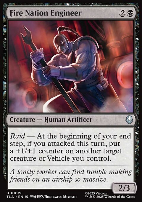 Avatar: The Last Airbender: Fire Nation Engineer