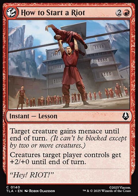 Avatar: The Last Airbender: How to Start a Riot