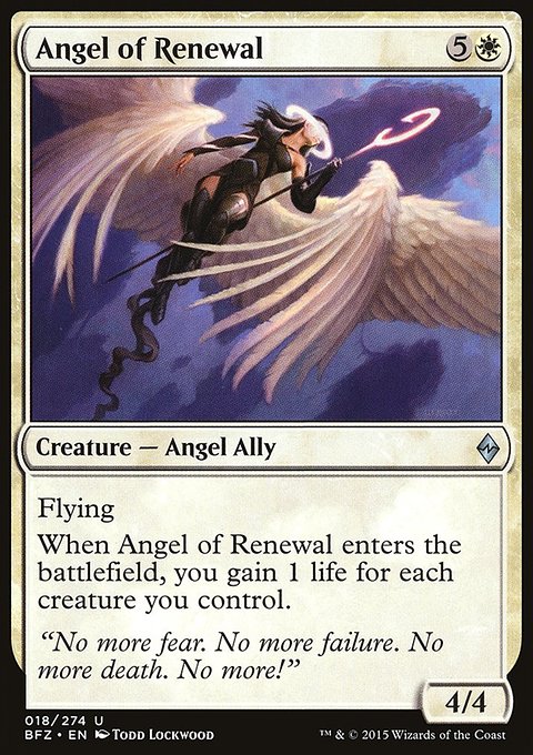 Battle for Zendikar: Angel of Renewal