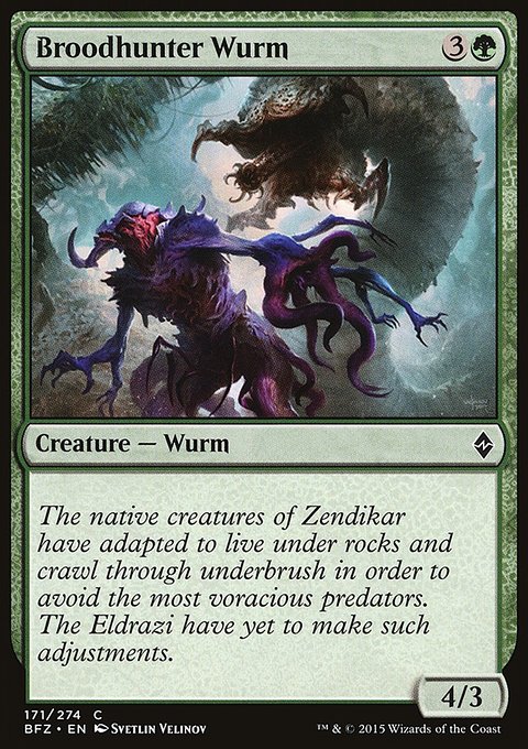 Battle for Zendikar: Broodhunter Wurm