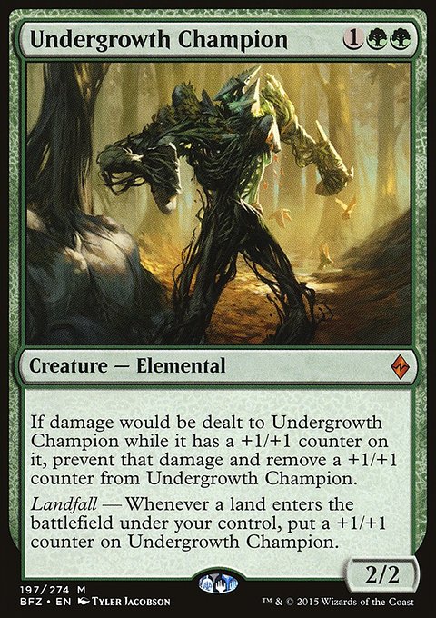 Battle for Zendikar: Undergrowth Champion