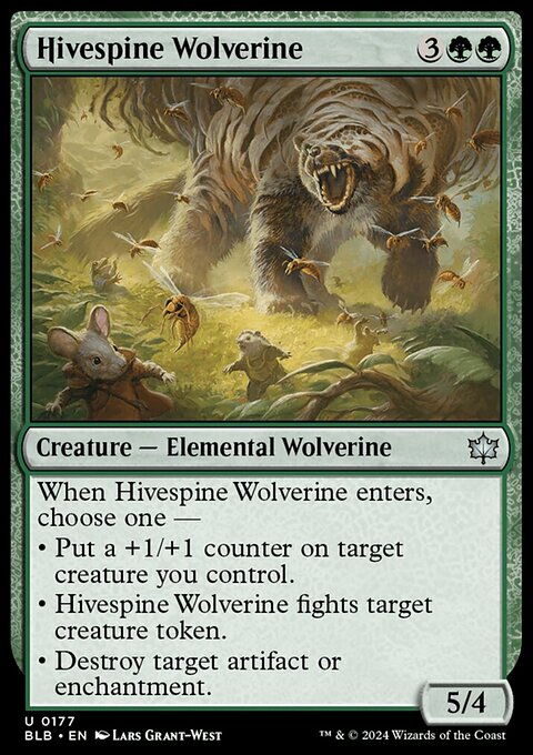 Bloomburrow: Hivespine Wolverine