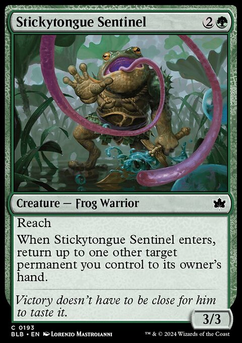 Bloomburrow: Stickytongue Sentinel