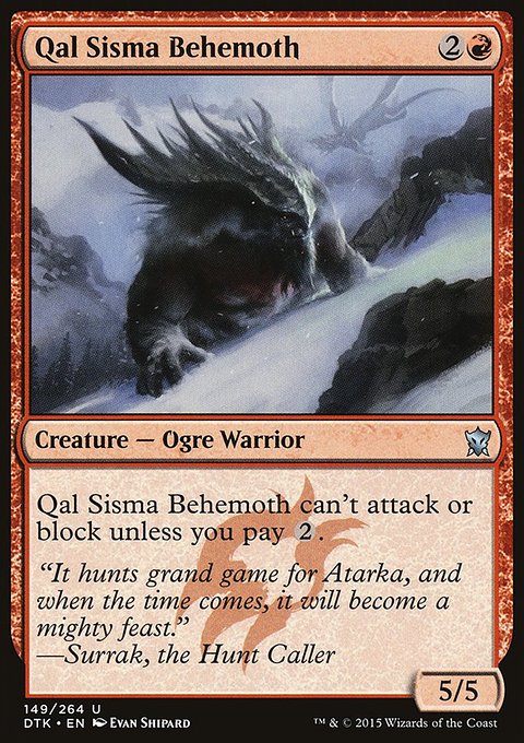 Dragons of Tarkir: Qal Sisma Behemoth
