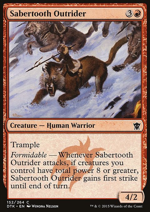 Dragons of Tarkir: Sabertooth Outrider