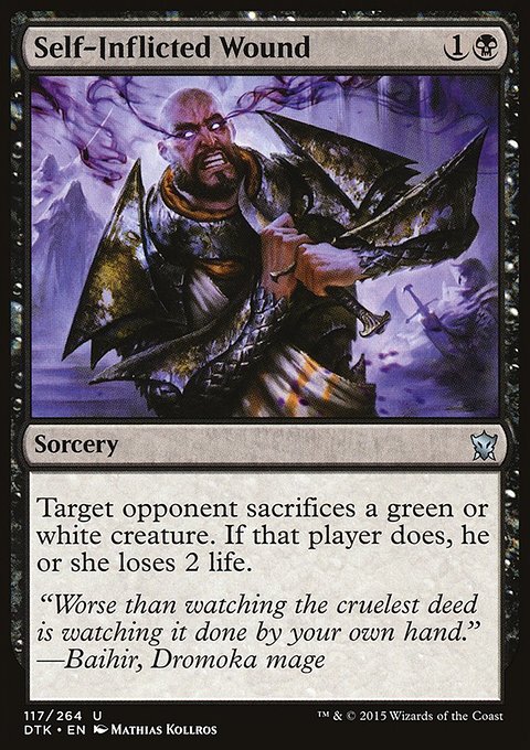 Dragons of Tarkir: Self-Inflicted Wound