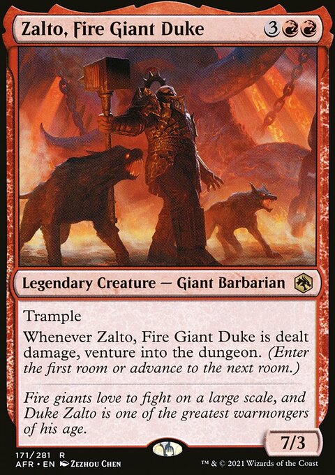 Dungeons & Dragons: Adventures in the Forgotten Realms: Zalto, Fire Giant Duke