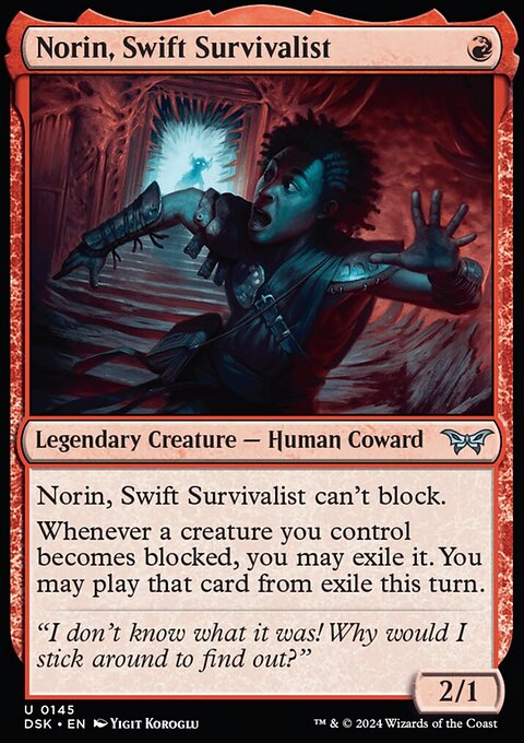 Duskmourn: House of Horror: Norin, Swift Survivalist