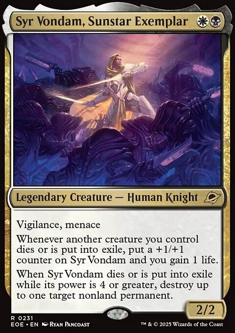 Edge of Eternities: Syr Vondam, Sunstar Exemplar