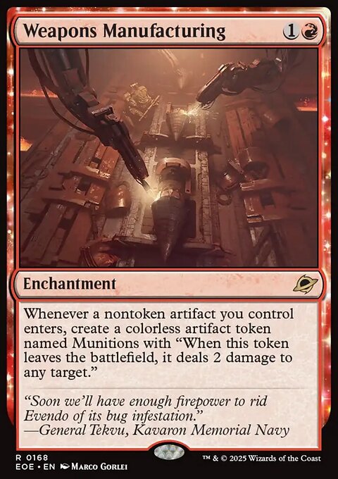 Edge of Eternities: Weapons Manufacturing