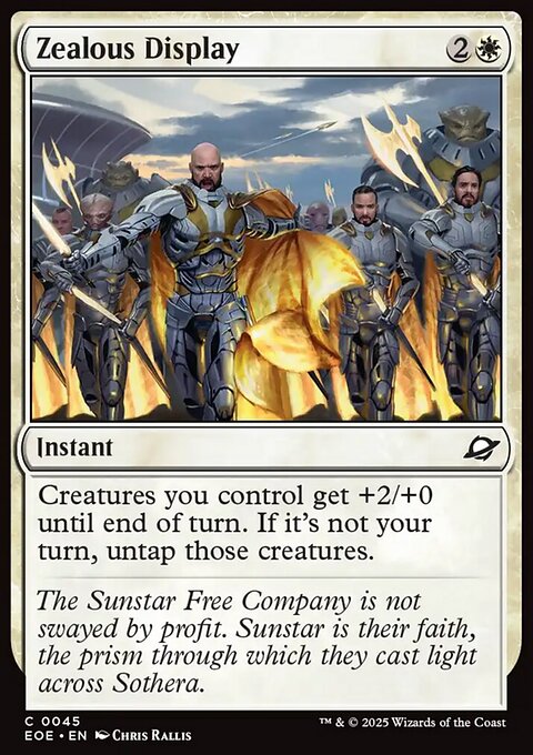 Edge of Eternities: Zealous Display