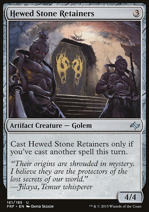 Fate Reforged: Hewed Stone Retainers