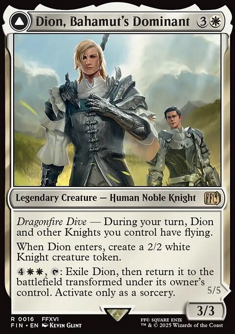 Final Fantasy: Dion, Bahamut's Dominant // Bahamut, Warden of Light