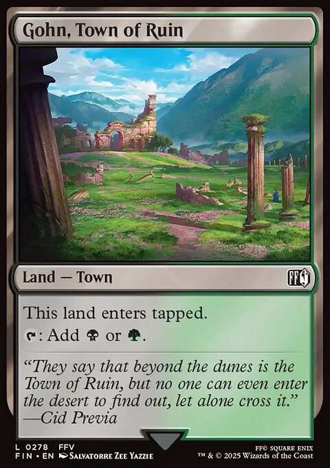 Final Fantasy: Gohn, Town of Ruin