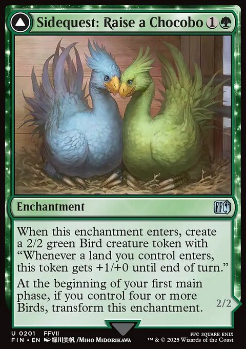 Final Fantasy: Sidequest: Raise a Chocobo // Black Chocobo
