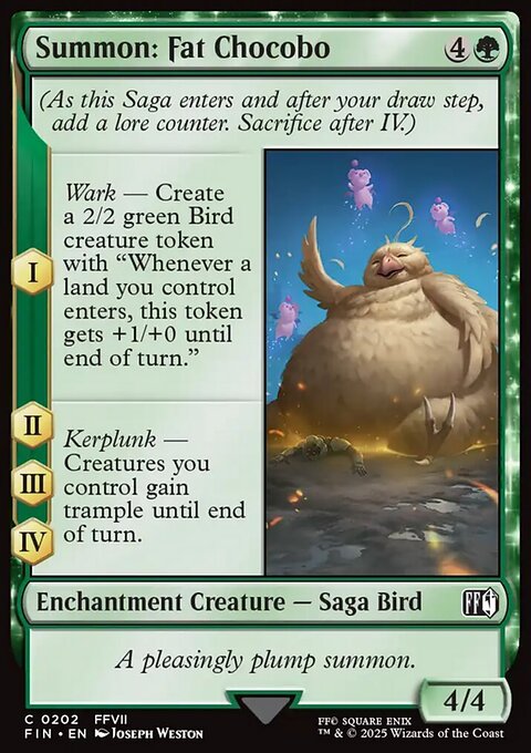 Final Fantasy: Summon: Fat Chocobo