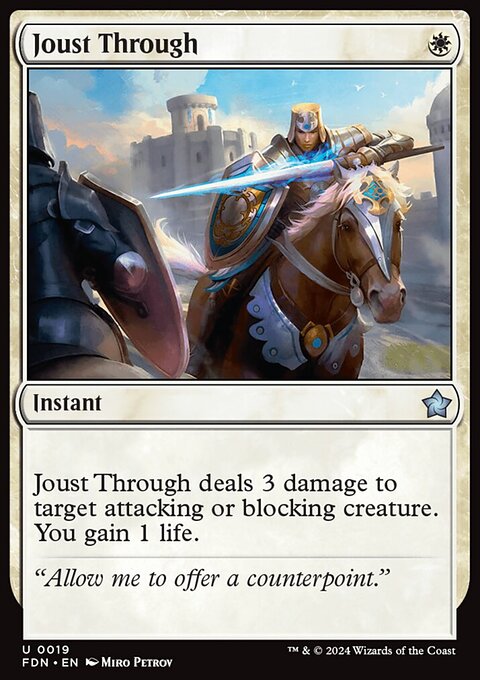 Foundations: Joust Through