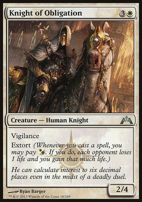 Gatecrash: Knight of Obligation