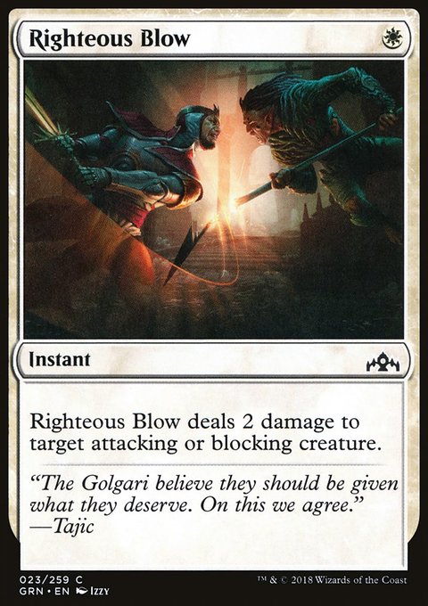 Guilds of Ravnica: Righteous Blow
