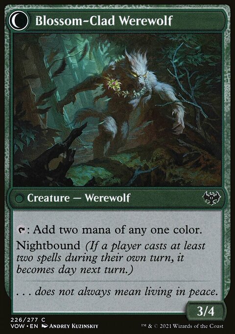 Innistrad: Crimson Vow: Blossom-Clad Werewolf