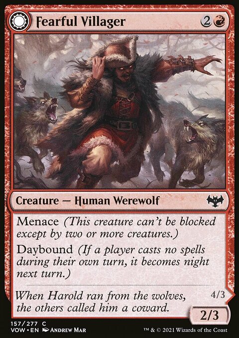 Innistrad: Crimson Vow: Fearful Villager