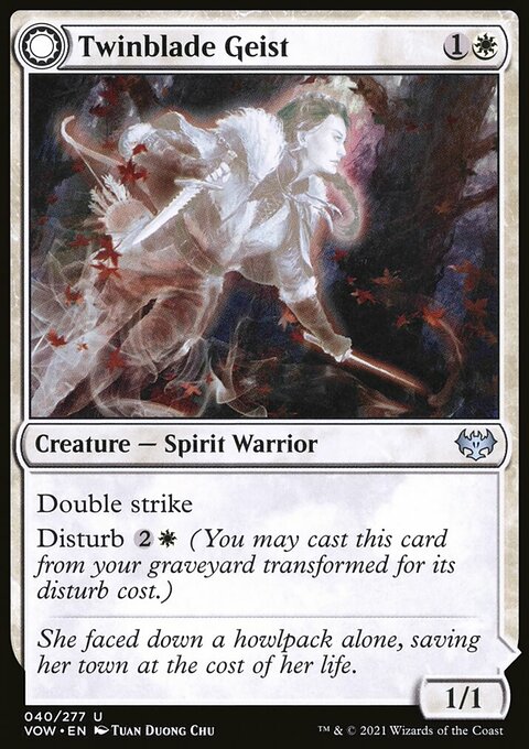 Innistrad: Crimson Vow: Twinblade Geist // Twinblade Invocation