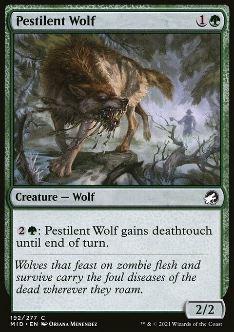 Innistrad: Midnight Hunt: Pestilent Wolf