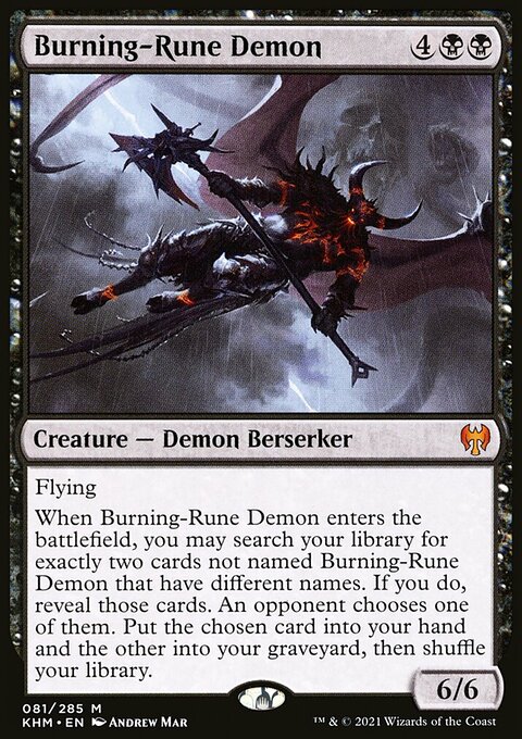 Kaldheim: Burning-Rune Demon