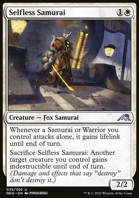 Kamigawa: Neon Dynasty: Selfless Samurai