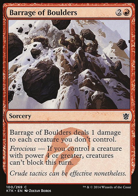 Khans of Tarkir: Barrage of Boulders