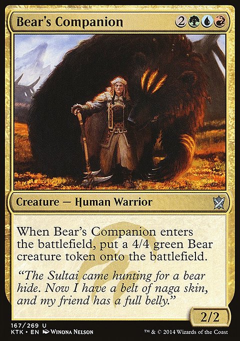 Khans of Tarkir: Bear's Companion