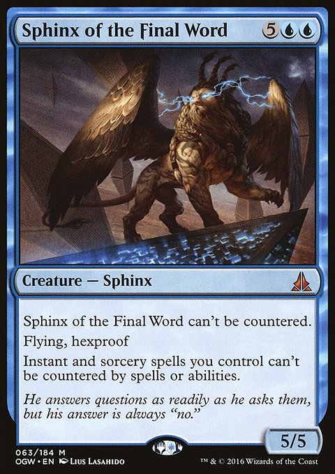 Oath of the Gatewatch: Sphinx of the Final Word