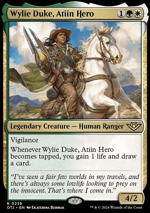 Outlaws of Thunder Junction: Wylie Duke, Atiin Hero