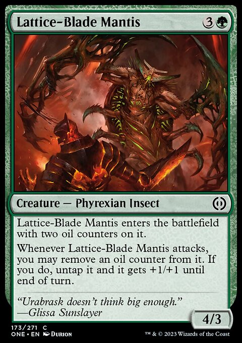 Phyrexia: All Will Be One: Lattice-Blade Mantis