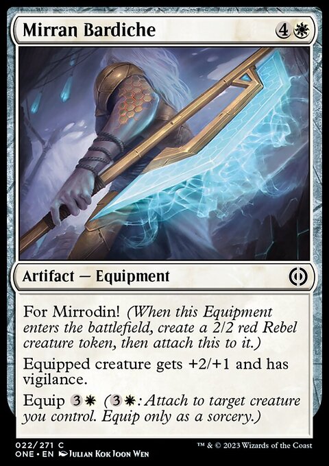 Phyrexia: All Will Be One: Mirran Bardiche