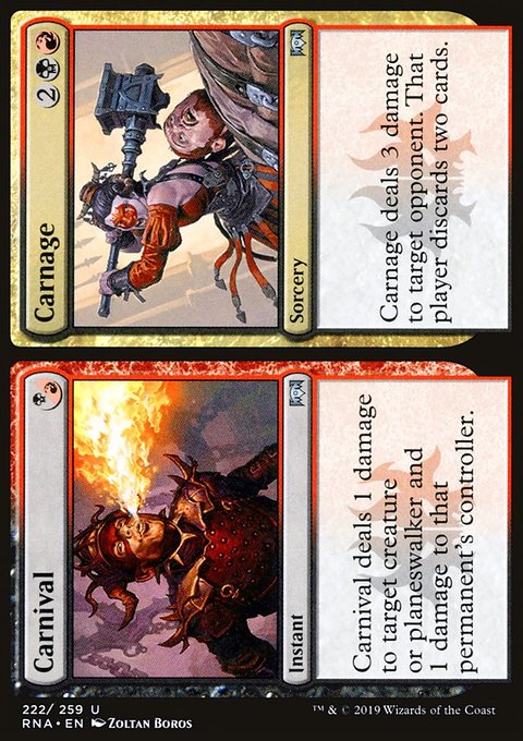 Ravnica Allegiance: Carnival // Carnage