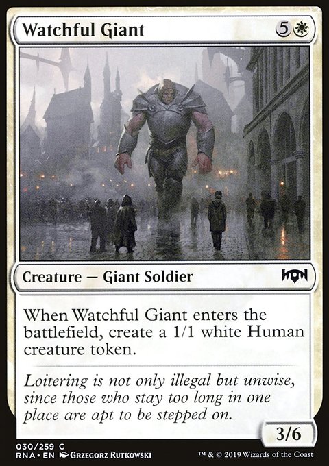 Ravnica Allegiance: Watchful Giant