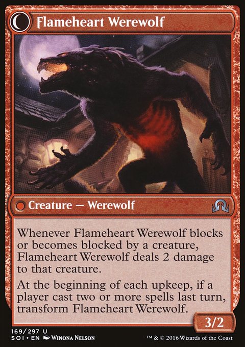 Shadows over Innistrad: Flameheart Werewolf
