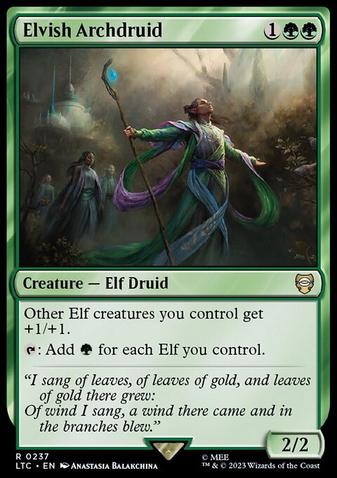 The Lord of the Rings: Tales of Middle-earth Commander Decks: Elvish Archdruid
