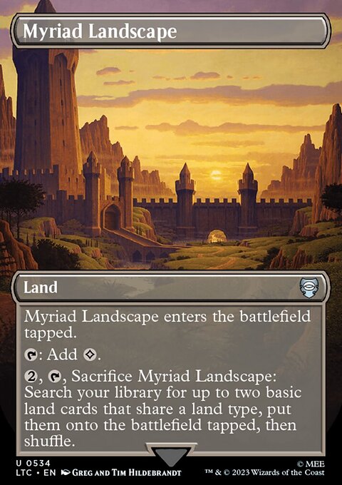 The Lord of the Rings: Tales of Middle-earth Commander Decks: Myriad Landscape