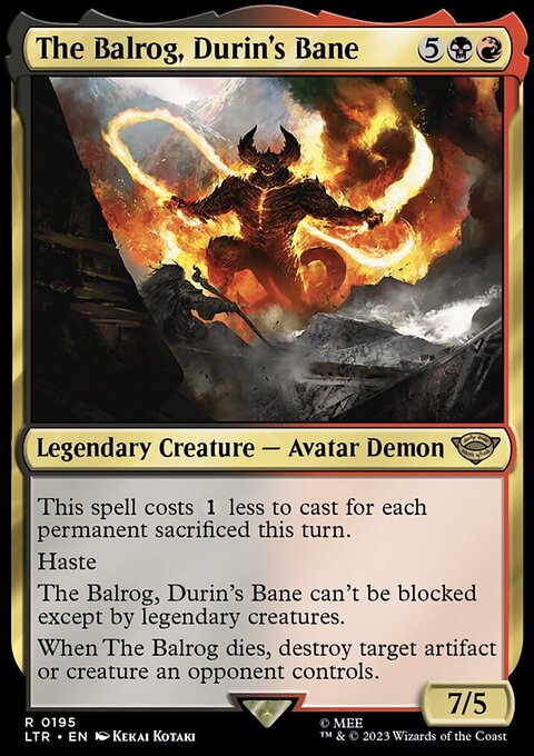 The Lord of the Rings: Tales of Middle-earth: The Balrog, Durin's Bane