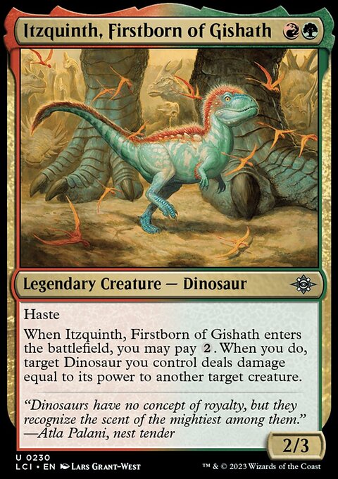 The Lost Caverns of Ixalan: Itzquinth, Firstborn of Gishath