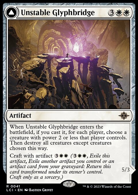 The Lost Caverns of Ixalan: Unstable Glyphbridge // Sandswirl Wanderglyph