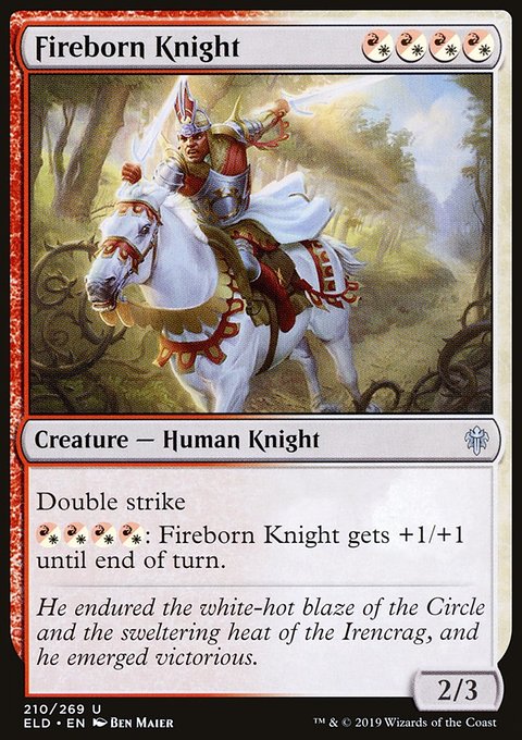 Throne of Eldraine: Fireborn Knight
