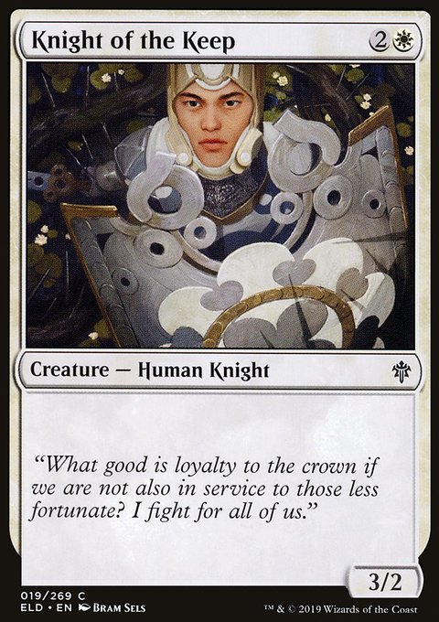 Throne of Eldraine: Knight of the Keep